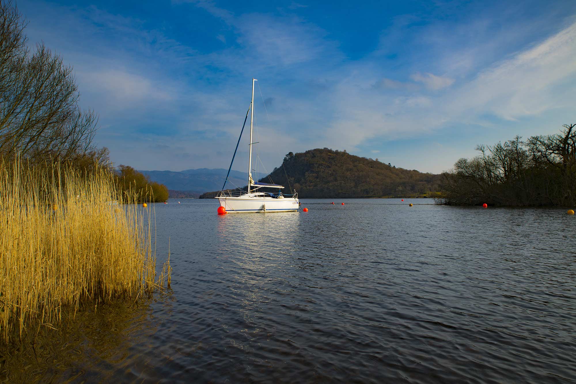 Lever la voile sur le Loch Lomond