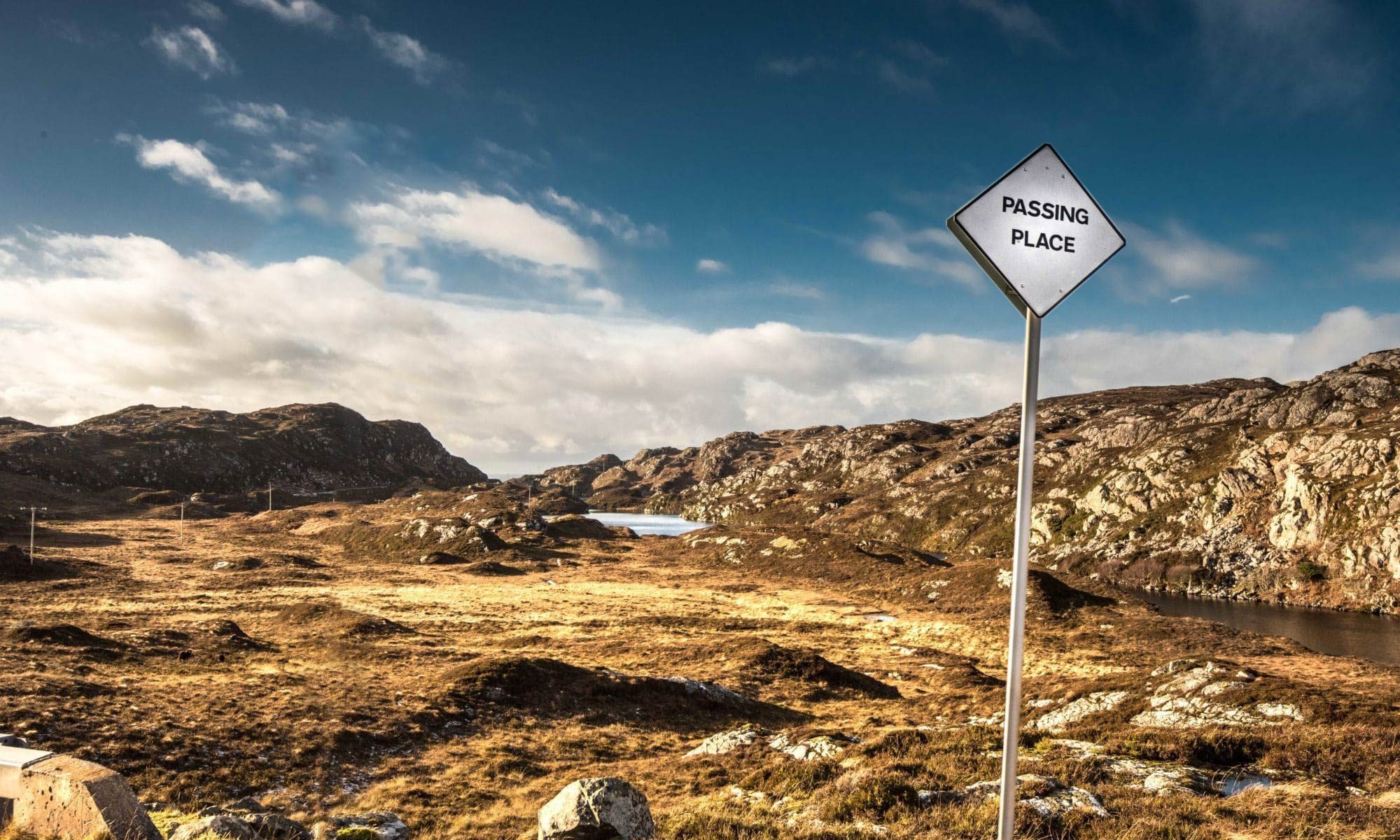 « Passing place » sur les petites routes de Highlands