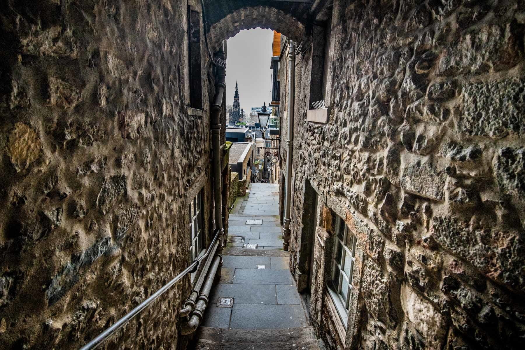 Dans les ruelles d’Édimbourg