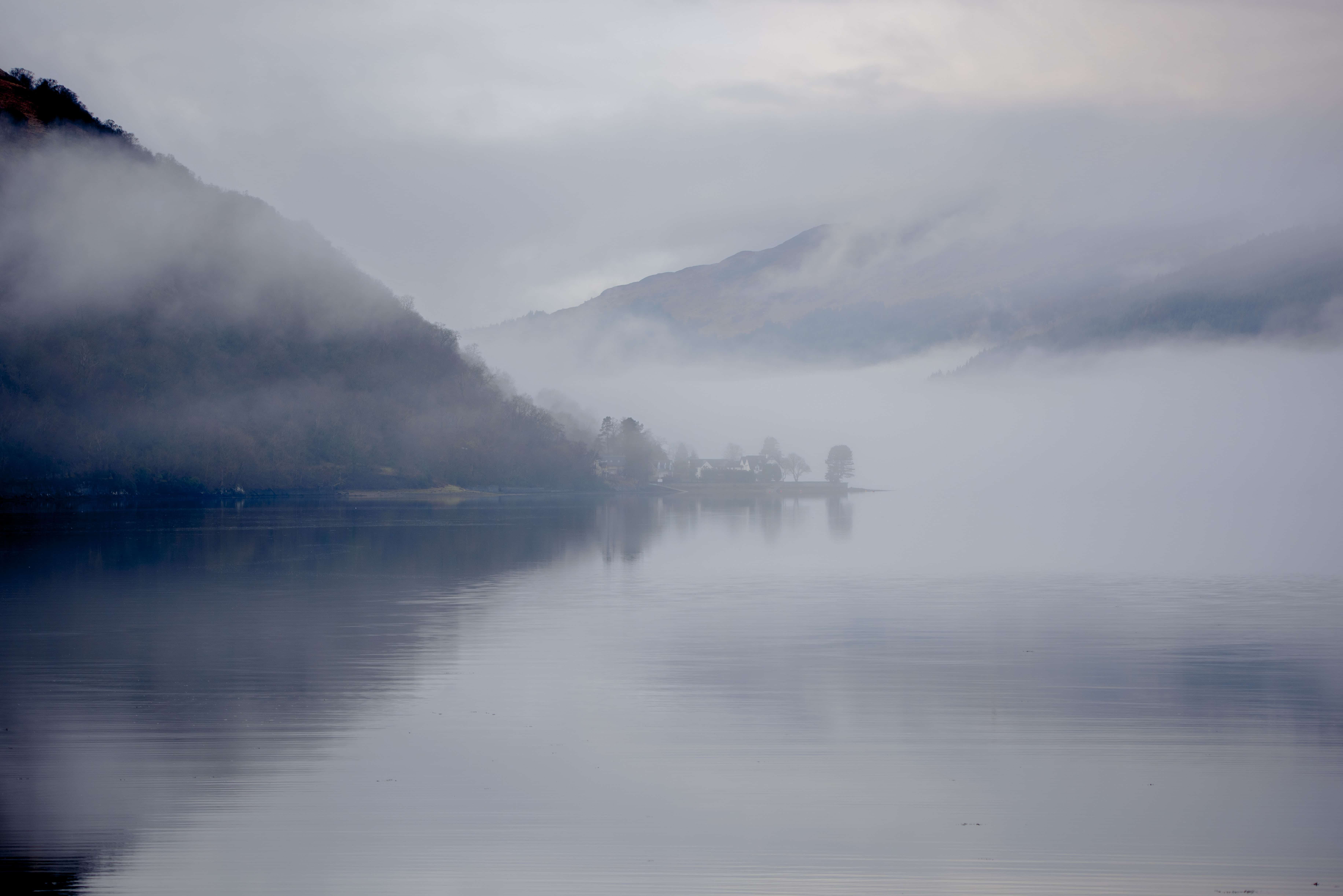 Brume matinale sur le Loch Long