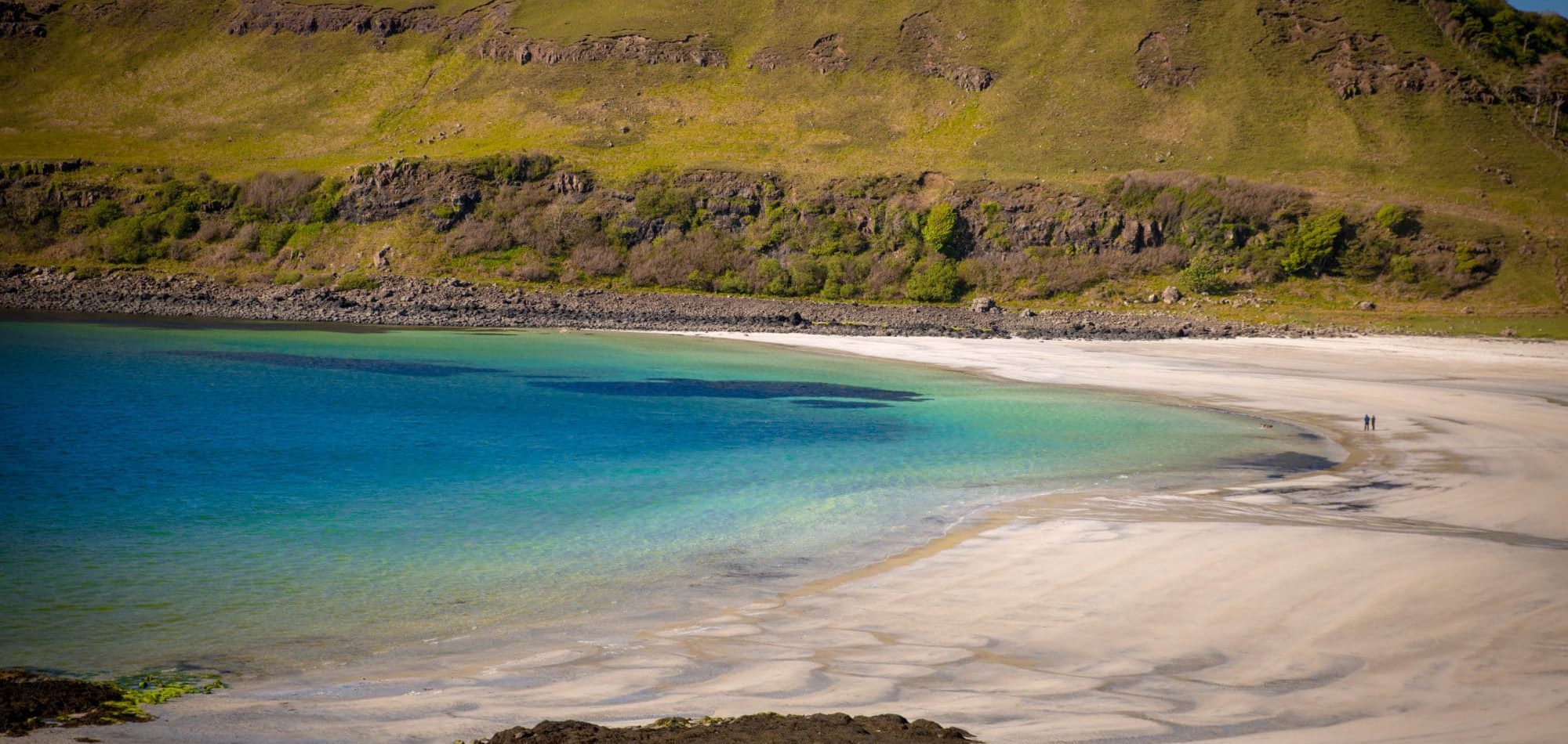 Calgary bay et ses eaux turquoises