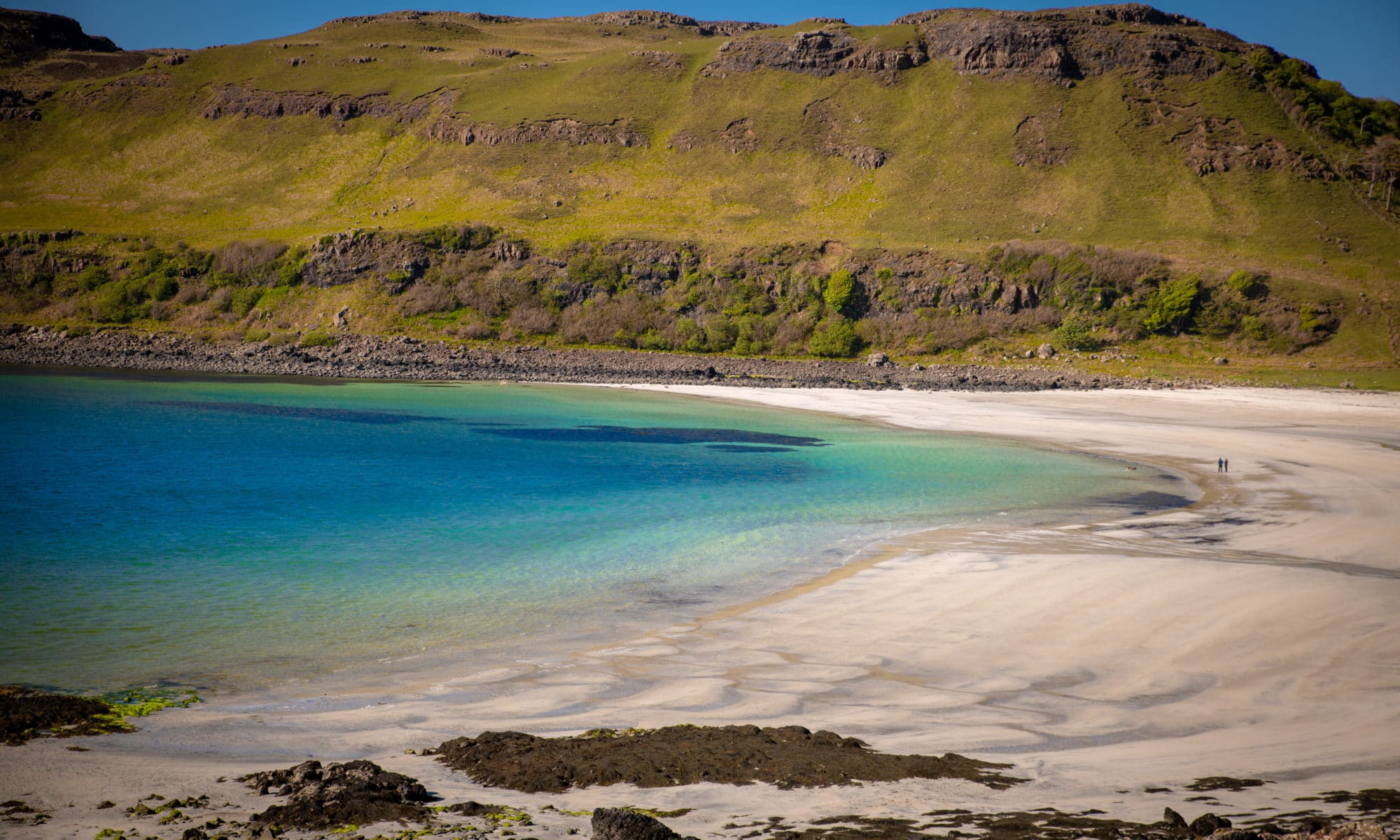 Calgary bay et ses eaux turquoises