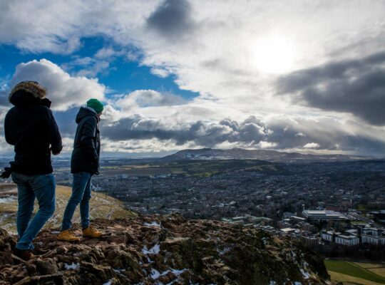 Arthur's seat, the best place from where to contemplate Edinburgh