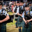 Highland Games, the parade of pipe bands