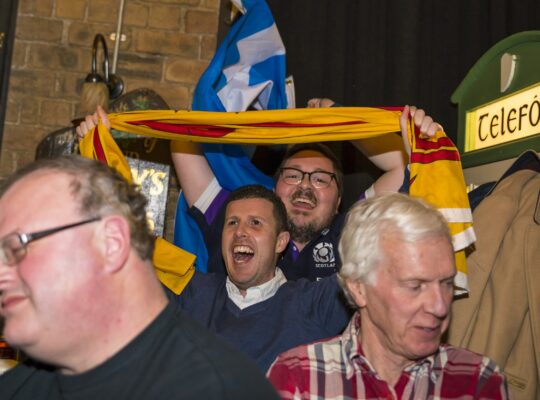 The Saltire and the rampant lion