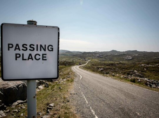 « Passing place » on the Golden Road