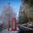 A red buoy in the white mountains