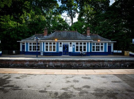 Pitlochry, the holiday train